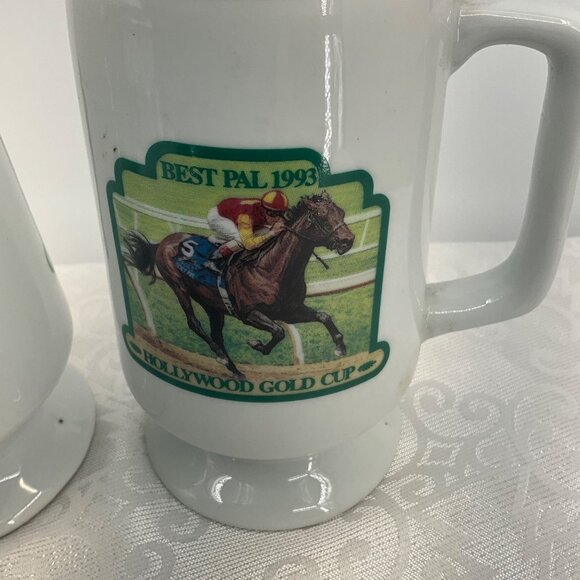Hollywood Gold Cup Commemorative Beer Stein Set 2 - Picture 2 of 8